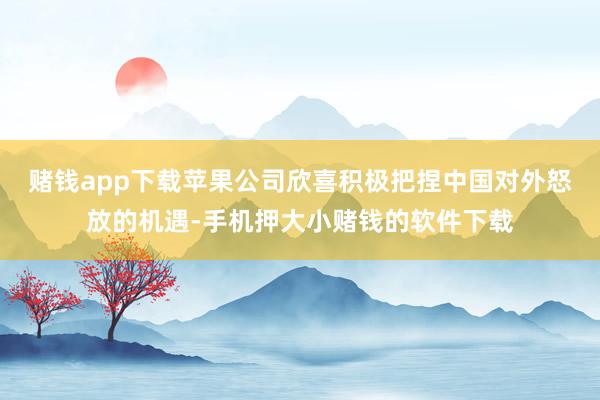 赌钱app下载苹果公司欣喜积极把捏中国对外怒放的机遇-手机押大小赌钱的软件下载