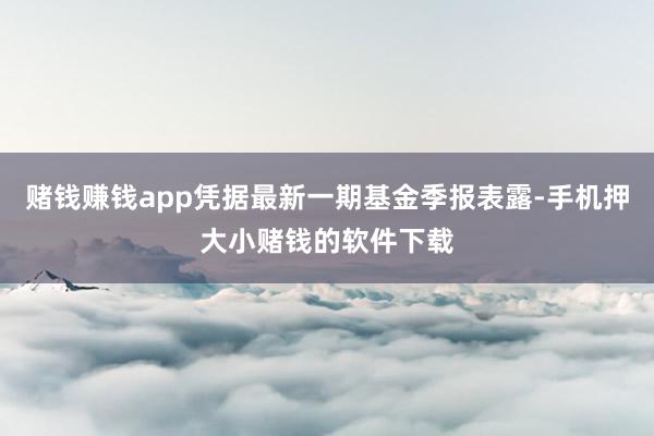 赌钱赚钱app凭据最新一期基金季报表露-手机押大小赌钱的软件下载