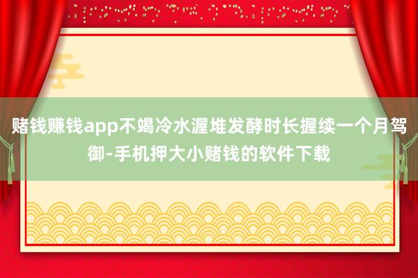 赌钱赚钱app不竭冷水渥堆发酵时长握续一个月驾御-手机押大小赌钱的软件下载