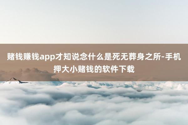 赌钱赚钱app才知说念什么是死无葬身之所-手机押大小赌钱的软件下载