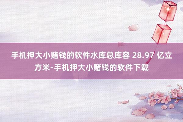 手机押大小赌钱的软件水库总库容 28.97 亿立方米-手机押大小赌钱的软件下载