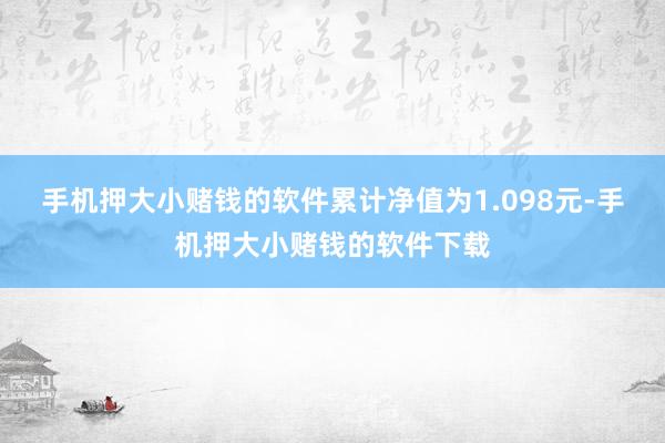 手机押大小赌钱的软件累计净值为1.098元-手机押大小赌钱的软件下载