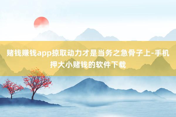 赌钱赚钱app掠取动力才是当务之急骨子上-手机押大小赌钱的软件下载